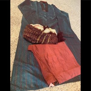 Men’s three pieces kurta set